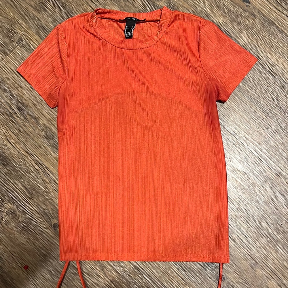 90’s Orange Shirt With Back Out